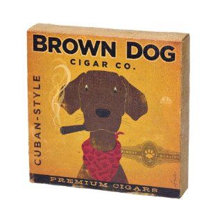 DEMDACO Brown Dog Box Sign   Decorative Signs