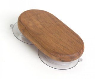 Teak Shower Suction Holder   From the Spa Collection   Robe Hooks