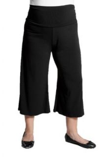 Sealed With A Kiss Designs Plus Size Essential Gaucho Pants in Black