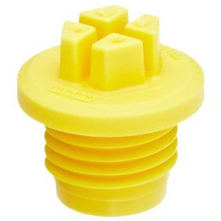 Kapsto 735 M 12 X 1.5 Polyamide Sealing Screw Plug, Yellow, 17.2 mm Tube OD (Pack of 100) Pipe Fitting Push In Plugs