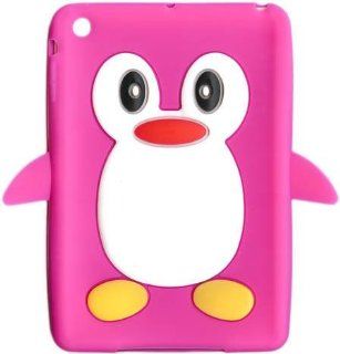New Pink Novelty Cute Penguin Silicone /Cover /Case for iPAD mini Cell Phones & Accessories