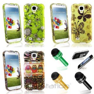 XMAS SALE Hot new 2014 model Colors Hard Rubber Cover Case+Stylus+Holder Mount For Samsung i9500 Galaxy S4 IVCHOOSE COLOR Cell Phones & Accessories