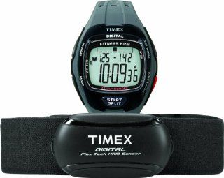 Timex Men's T5K736 Zone Trainer Digital HRM Flex Tech Chest Strap & Full Size Gray/Black Watch Timex Sports & Outdoors
