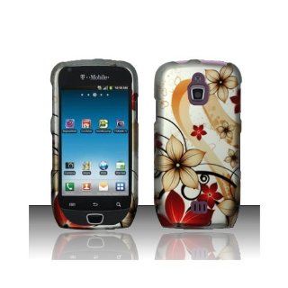 Red Flower Hard Cover Case for Samsung Exhibit 4G SGH T759 Cell Phones & Accessories