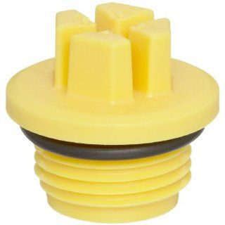 Kapsto GPN 738 M 27 x 2 Polyamide Sealing Screw Plug with O Ring, Yellow, Metric Thread M 27 x 2 (Pack of 100) Pipe Fitting Push In Plugs