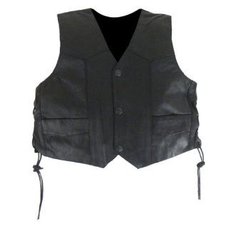 Kid's Leather Vest with Side Laces KV739 3XL Automotive