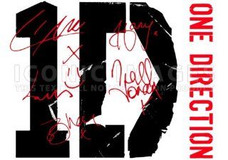 One Direction 1D (11.7 X 8.3) Pop Music Print Signed (Pre print Autograph) Niall Harry Zayn Louis Liam  