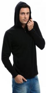 Men's Black Zip Hoodie   100% Cashmere   Citizen Cashmere at  Mens Clothing store