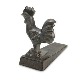 Pfaltzgraff Country Cupboard Cast Iron Rooster Door Stopper   Brown   Home And Garden Products
