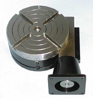 4" rotary table with NEMA 23 stepper motor mount   Power Grinder Accessories  