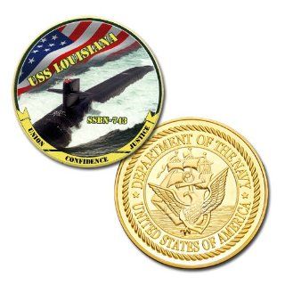 US Navy USS LOUISIANA SSBN 743 GP printed Challenge coin 
