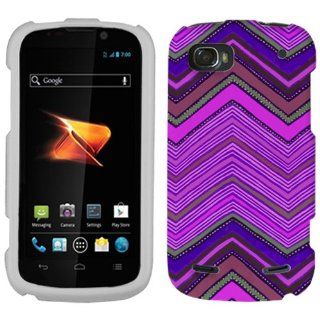 ZTE Warp Sequent Aztec Neon Purple Pattern Phone Case Cover Cell Phones & Accessories