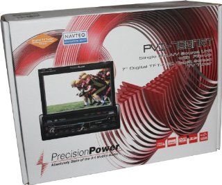 PVI 789NRT   PPI Precision Power Single DIN A/V DVD Source unit with flip up 7" Touchscreen  Vehicle On Dash Video 