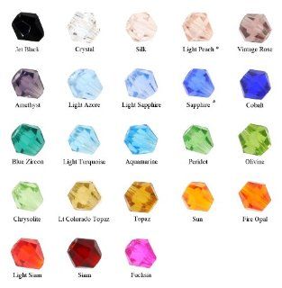 Wholesale Bicone Crystal Beads Lots of 1000 Pcs, 4mm, 23 Colors Jewelry