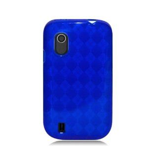 Bundle Accessory for T Mobil ZTE Concord V768   Blue Agryle TPU Soft Case Proctor Cover + Lf Stylus Pen + Lf Screen Wiper Cell Phones & Accessories