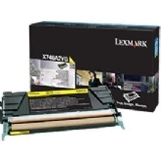 X746A4YG Yellow 6000 Page Yield Toner Cartridge for Lexmark X746 and X748 Printers Electronics