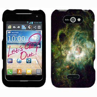 LG Motion 4G Nursery of Stars on Black Hard Case Phone Cover Cell Phones & Accessories
