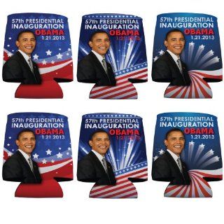 2013 Inauguration Koozie Set of 6 57th Presidential Inauguration Obama 1.21.2013   Set of 6 Cold Beverage Koozies Kitchen & Dining