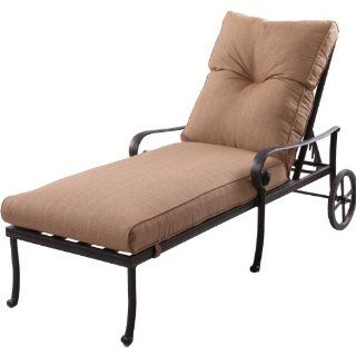 Darlee Santa Anita Cast Aluminum Patio Chaise Lounge   Antique Bronze  Patio Lounge Chairs  Patio, Lawn & Garden