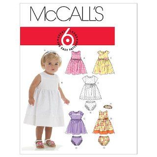 McCall's Patterns M6015 Infants' Lined Dresses, Panties And Headband, All Sizes