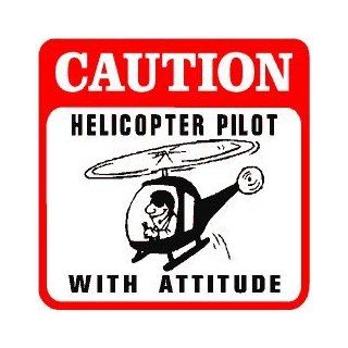 CAUTION HELICOPTER PILOT plane aviator sign   Decorative Signs