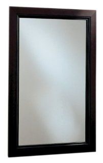 Robern PLW1630BBM PL Series Mahogany Beaded Wood Framed Cabinet, 15 1/4 Inch W by 30 Inch H by 3 3/4 Inch D, Black Interior