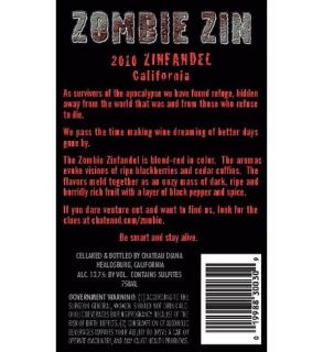 Zombie Zin NV Zinfandel 750 mL Wine