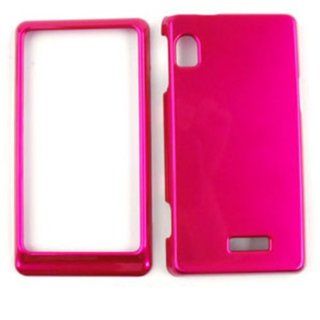 ACCESSORY HARD SHINY CASE COVER FOR MOTOROLA DROID 2 A955 SOLID HOT PINK Cell Phones & Accessories