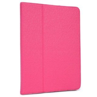 [Pink] Leather Filp Folio Cover Case with Built in Stand for Zeki TBD753B 7" Capacitive Multi Touch Tablet + Complimentary NextDia ™ Velcro Cable Strap Computers & Accessories