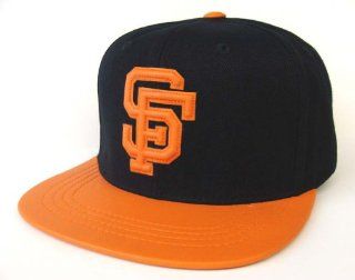 San Francisco Giants Retro AN Caramel Apple Faux Leather Strapback Snapback Style Cap Hat 