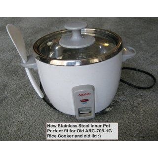 Aroma ARC 753SG 3 Cup (Uncooked) 6 Cup (Cooked) Simply Stainless Rice Cooker Kitchen & Dining