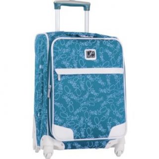 Diane Von Furstenberg Luggage Color On The Go 20 Inch Expandable Spinner, Navy/White, One Size Clothing