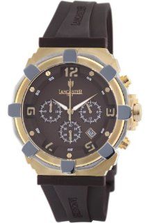 Lancaster Men's OLA0440L/YG/MR/MR Robusto Chronograph Brown Dial Rubber Watch Lancaster Watches
