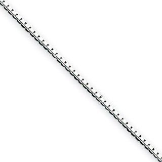 Sterling Silver .8mm Box Chain 16 Inches Chain Necklaces Jewelry