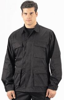 Black BDU Shirt (5X Large) Military Apparel Shirts Clothing