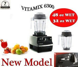 Vitamix 6300 Black 32 Oz WET Container Featuring 3 Pre programmed Settings, Variable Speed Control, and Pulse Function . Includes Savor Recipes Book , and DVD Kitchen & Dining
