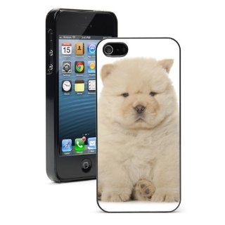Apple iPhone 5 5S Black 5B780 Hard Back Case Cover Color Cute Fluffy Chow Chow Puppy Cell Phones & Accessories