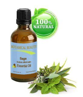Botanical Beauty Sage Essential Oil, 100% Organic, 100% Pure, Steam Distilled, 0.35 oz 10 ml Health & Personal Care