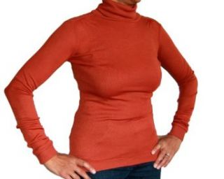 Italian Designer Supersoft Ladies Turtleneck Long Sleeve T Shirt Top