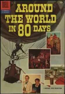 "Around the World in 80 Days" 1956 Dell Four Color Movie Classic Comic (No. 784) Jules Verne, Michael Todd, David Niven, Shirley MacLaine Books