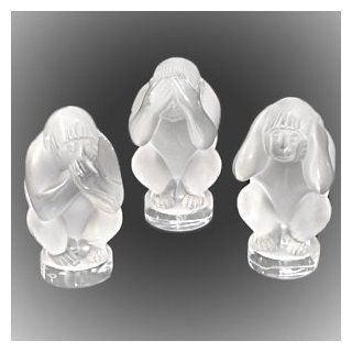LALIQUE Crystal Wisdom Box   Collectible Figurines
