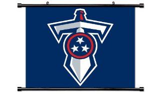 Tennessee Titans NFL Football Team Fabric Wall Scroll Poster (32 x 24) Inches   Prints