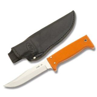 Case Knives 15558 765 5SS Pattern Oudoor Utility Fixed Blade Knife with Orange G 10 Handles  Fixed Blade Camping Knives  Sports & Outdoors