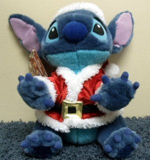 Lilo & Stitch  Retired HOLIDAY STITCH in Santa Outfit 12" Plush Toys & Games