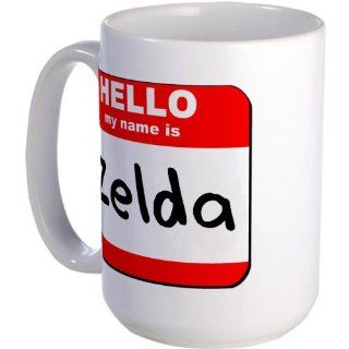  Hello my name is Zelda Large Mug Large Mug   Standard Kitchen & Dining