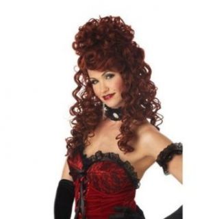 Women's Auburn Saloon Girl Costume Wig Clothing