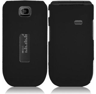 For Alcatel One Touch 768 Rubberized Hard Snap On Cover Case Black Accessory Cell Phones & Accessories