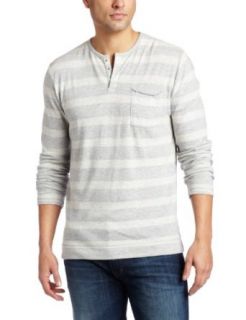 Joe's Jeans Men's Mccarther Long Sleeve Henley Shirt, Grey/Natural, Large at  Mens Clothing store