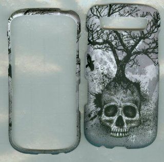 2d Camo Tree Skull Samsung Galaxy S Blaze 4g Sgh t769 (T mobile) Snap on Hard Case Shell Cover Protector Faceplate Rubberized Wireless Cell Phone Accessory Cell Phones & Accessories