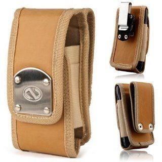 Nubuck Brown Leather Duty Belt Heavy Duty Rugged Case for Samsung Convoy u640, Convoy 2 u660. Strong Magnetic Closure. Comes with both Duty Belt Clip and Steel Belt clip Cell Phones & Accessories